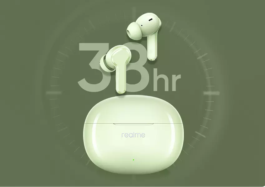 realme Buds T110 mit IPX5-Schutz und bis zu 38 Stunden Akkulaufzeit erstmals außerhalb Chinas vorgestellt