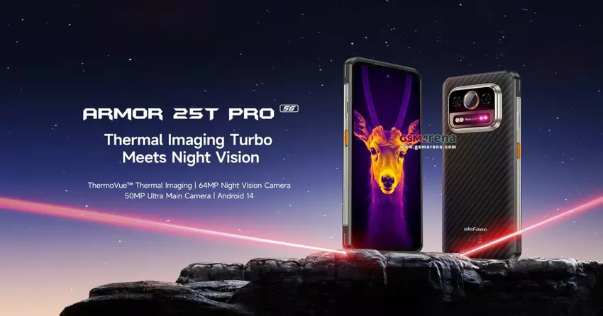 Ulefone stellt Armor 25T Pro mit Wärmebildkamera und 6500 mAh Akku für 275 € vor