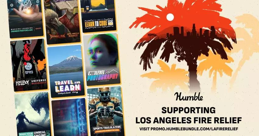 Humble Bundle bietet neue Kits zur Unterstützung der von den Bränden in Los Angeles Betroffenen an
