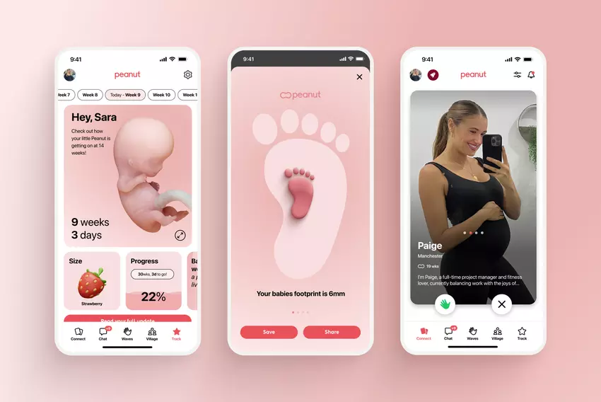 Die Frauen-App Peanut bringt ein neues Tool auf den Markt, das die Schwangerschaft mithilfe von KI verfolgt