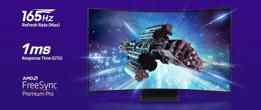 Samsung Odyssey Ark G97NC - gebogener Gaming-Monitor mit 4K UHD Auflösung und 165Hz Bildwiederholrate