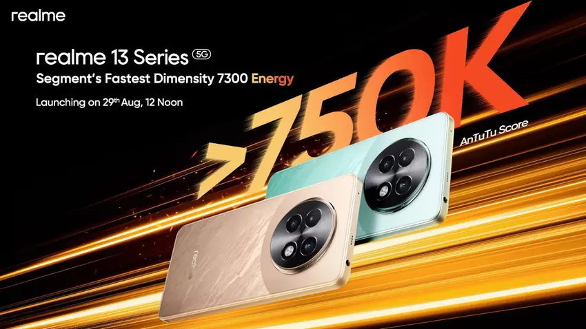 Das realme 13 und das realme 13+ erhalten den MediaTek Dimensity 7300 Energy Chip und werden am 29. August vorgestellt.