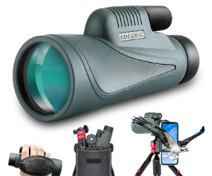 Adasion Monokulares Teleskop mit Smartphone-Adapter