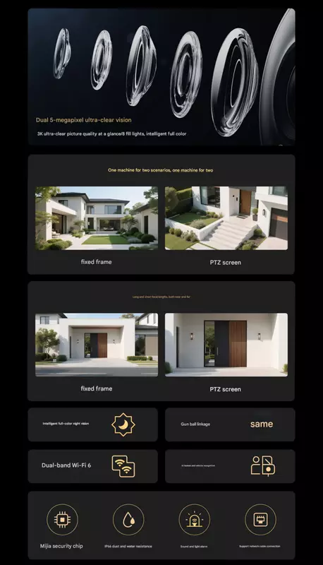 Merkmale der Xiaomi Outdoor Camera 4 Überwachungskamera