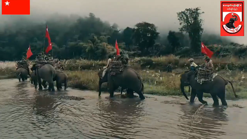 Oppositionskräfte in Myanmar setzen Elefanten im Kampf gegen die Junta ein