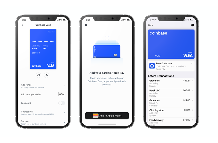 Coinbase cryptocurrency Austausch arbeitet jetzt mit Apple Pay und Google Pay