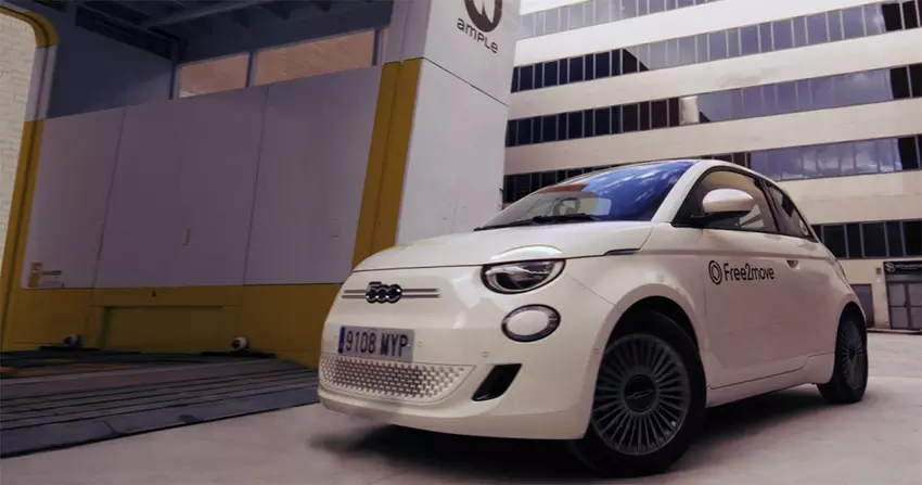 Fiat testet die Technologie des Batterieaustauschs in fünf Minuten in Madrid