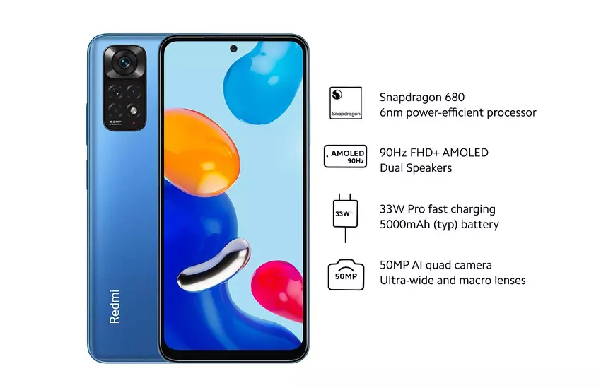 90-Hz-AMOLED-Bildschirm, Snapdragon 680-Chip, 5000-mAh-Akku, 50-Megapixel-Kamera und 175 US-Dollar Preis: Redmi Note 11 wird so sein