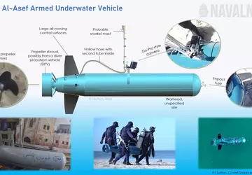 Die Hamas zeigte einen Al-Asef-Lenktorpedo mit ...