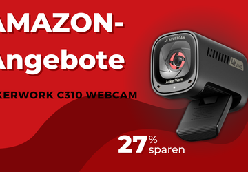 AnkerWork C310 Webcam – Professionelle 4K-Videoqualität ...