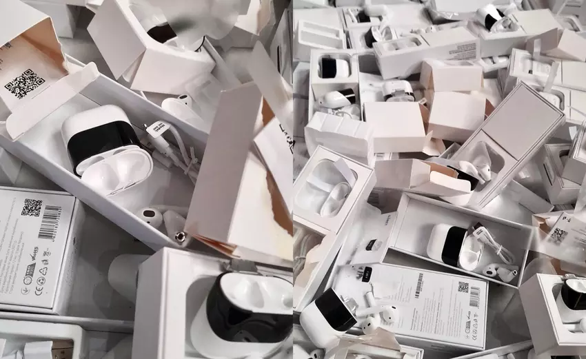 Sie werden nicht wegsehen wollen: Der Kiewer Zoll verbrannte 2.500 gefälschte Gadgets a la Apple