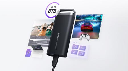 Samsung T5 EVO: SSD-Laufwerk mit bis zu 8 TB Kapazität und Übertragungsgeschwindigkeiten von bis zu 460 MB/Sekunde