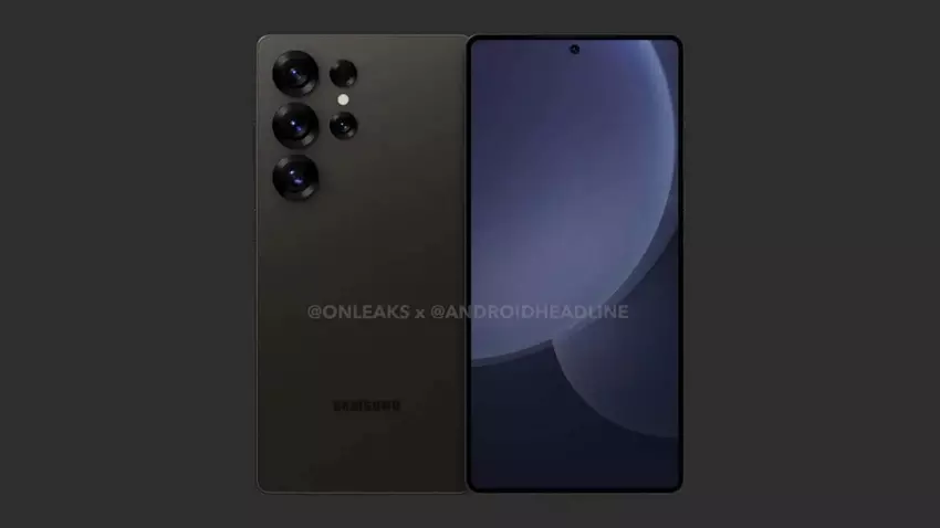 Ein neues Mock-up des Galaxy S25 Ultra hat sein endgültiges Design enthüllt