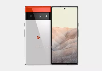 Google Pixel 6 Pro zeigt auf ...