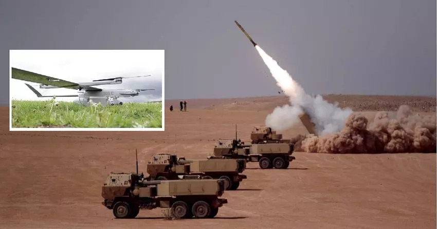 M142 HIMARS und EOS C VTOL-Drohne zerstörten auf spektakuläre Weise eine Kolonne mit russischem Gerät (Video)