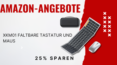 XKM01 Faltbare Tastatur und Maus Set – Sparen Sie jetzt 20€!