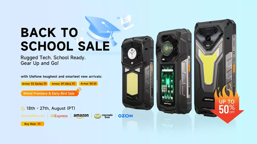 Ulefone stellt Armour 33 Pro und Armour 33 vor - 25.500 mAh "Ziegel", die nach Militärstandard geschützt sind