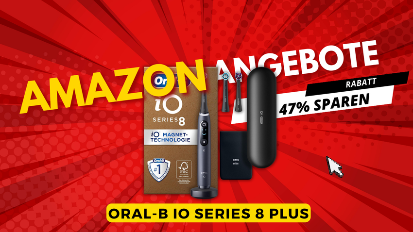 Oral-B iO Series 8 Plus: Jetzt mit sagenhaften 160€ Rabatt erhältlich!
