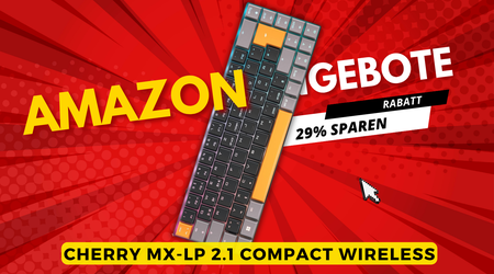 CHERRY MX-LP 2.1 Gaming Tastatur Deal: 41€ Rabatt – 29% Amazon Aktion!