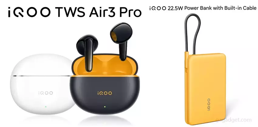 iQOO TWS Air 3 Pro: aktive Geräuschunterdrückung, Hi-Res-Codecs und 15 Minuten Ladezeit