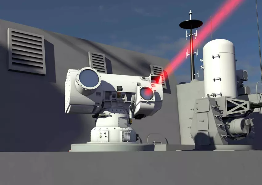 Illustration der DragonFire-Laserwaffe von Naval News