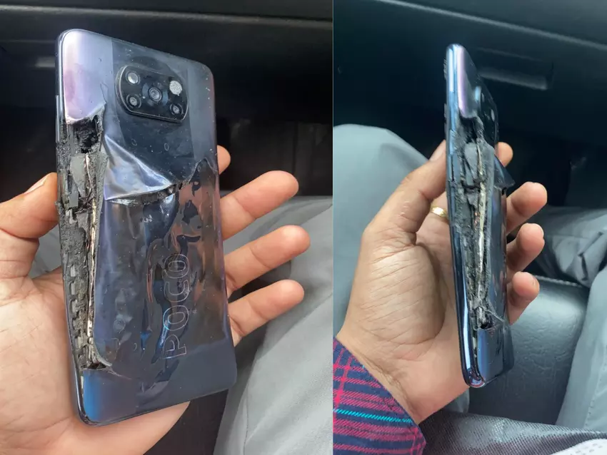 Ein weiteres Poco X3 explodiert