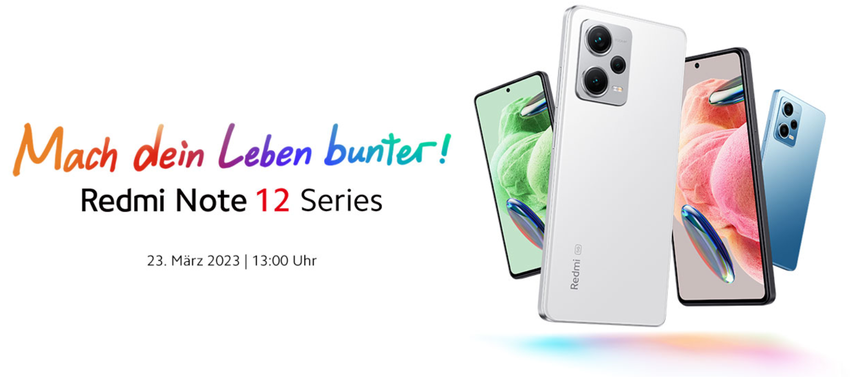 Xiaomi verschenkt Kopfhörer, Armbänder, YouTube Premium und eine Smartwatch mit dem Kauf des Redmi Note 12 Smartphones in Europa