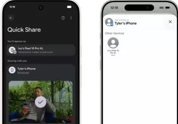 Pixel 10 kann jetzt Dateien über ...