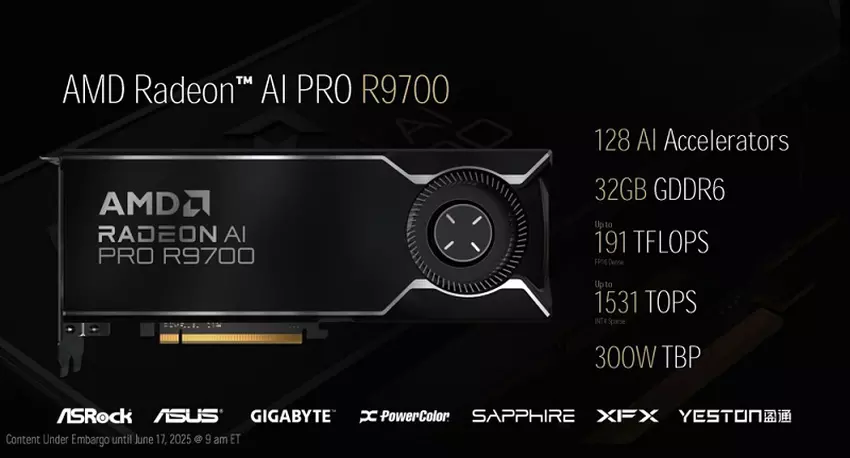 Radeon AI PRO 9000 graphics accelerators