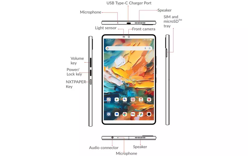 TCL bereitet 8-Zoll-Tablet mit 5G und NxtPaper-Display vor