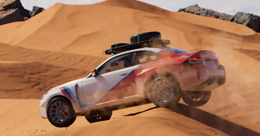 BMW M2 Dakar mit Lüftungsschlitzen und Geländereifen