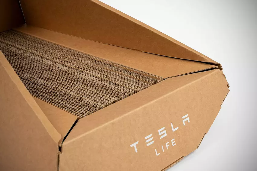 Unerwartet: Tesla hat ein Katzenbett im Stil des Elektro-Pickups Cybertruck herausgebracht