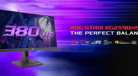 ASUS enthüllt den ROG Strix XG259QNS Gaming-Monitor mit 380Hz Bildwiederholfrequenz-Unterstützung