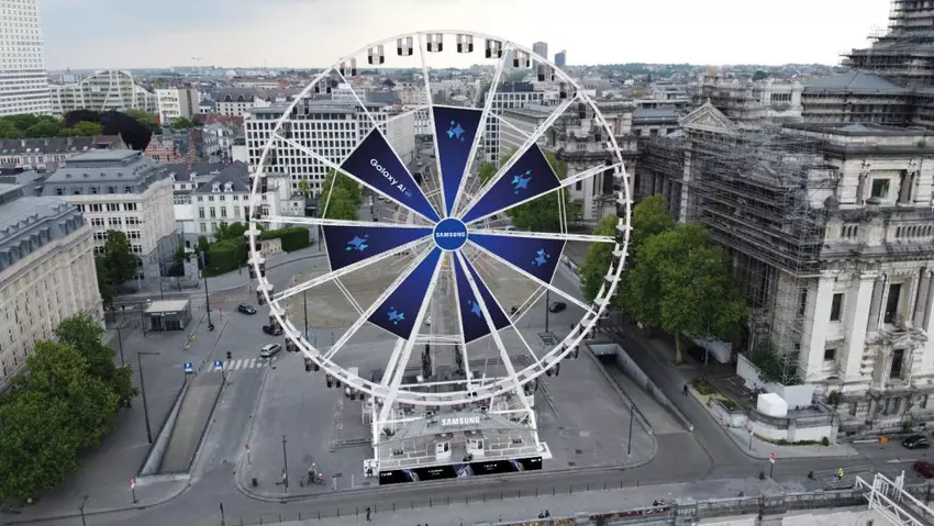 Dank Samsung kann man in Brüssel kostenlos mit dem Riesenrad fahren