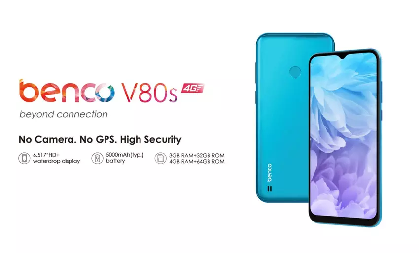 Benco V80s präsentiert: ein Smartphone für Paranoiker ohne Kamera und GPS