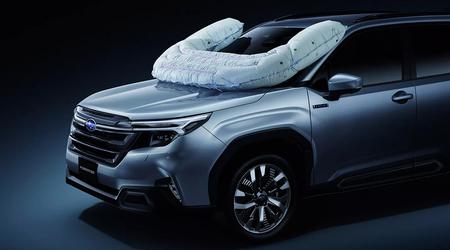Subaru hat einen externen Airbag entwickelt, der Radfahrer vor dem Aufprall auf die Windschutzscheibe schützt