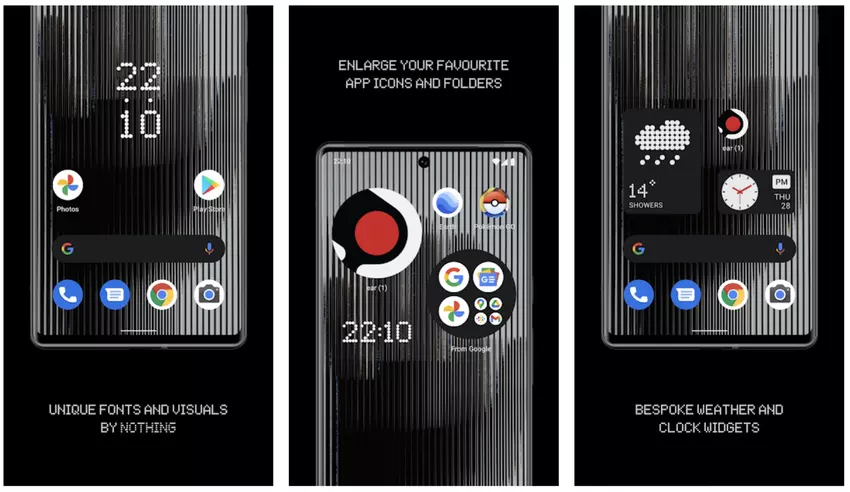 Nothing hat einen proprietären Launcher angekündigt, den Besitzer des Galaxy S21, Galaxy S22, Pixel 5 und Pixel 6 installieren können.