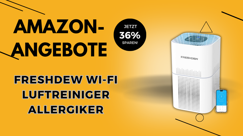 FRESHDEW Wi-Fi Luftreiniger – Jetzt 57€ günstiger!