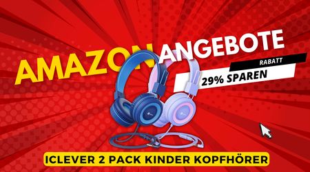 iClever Kinder Kopfhörer 2er-Pack – Sparen Sie 8€!