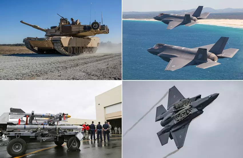 F-35-Kampfflugzeuge, 75 M1A2-Abrams-Panzer, LRASM-, JSM-, JASSM-ER-, AMRAAM- und Sidewinder-Raketen - Australiens Verteidigungshaushalt übersteigt zum ersten Mal die Marke von 50 Milliarden AU$