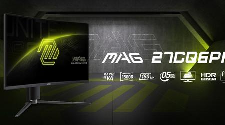 MSI MAG 27CQ6PF: Gaming-Monitor mit 2K-Bildschirm bei 180Hz für $189