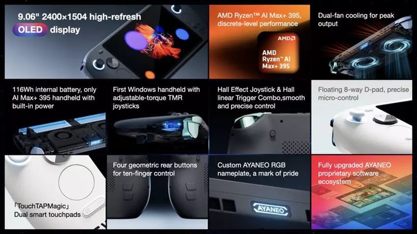 9-Zoll-OLED-Display auf Ayaneo Next 2