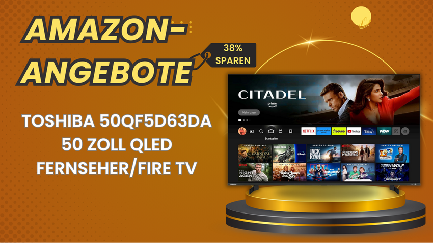 Toshiba 50QF5D63DA 50 Zoll QLED Fernseher – Jetzt 210€ günstiger!