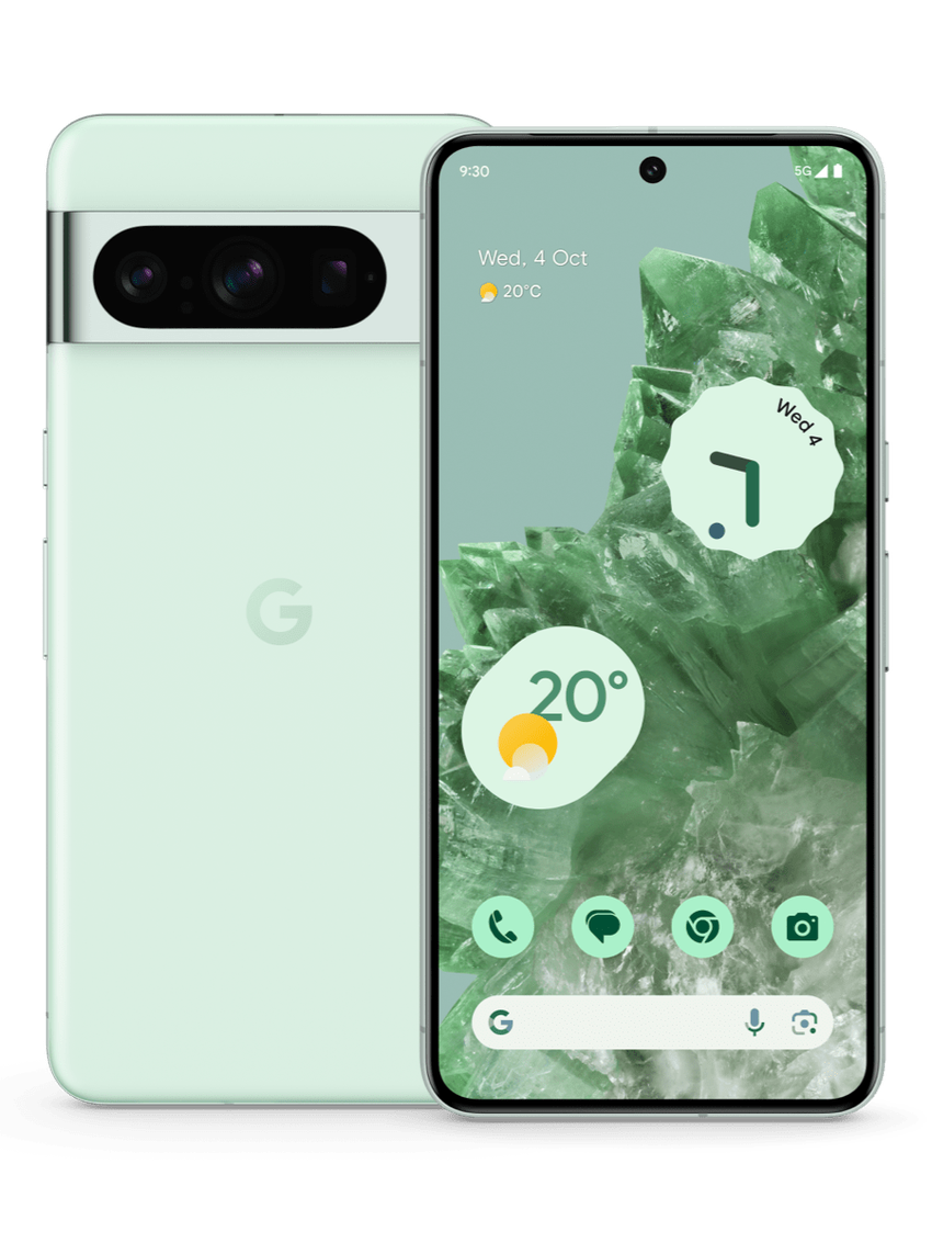 So wird das Google Pixel 8 Pro in der neuen Minty Fresh-Farbe aussehen