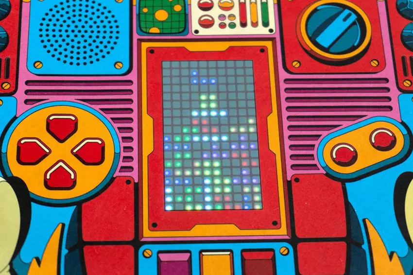 Red Bull Gaming-Magazin mit Tetris-Spiel