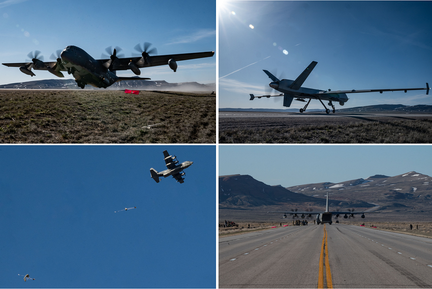 Die MQ-9 Reaper startete und landete zum ersten Mal auf einer konventionellen Landstraße - A-10C Thunderbolt II, MH-6M Little Bird und MC-130J Commando II nahmen an der Übung teil