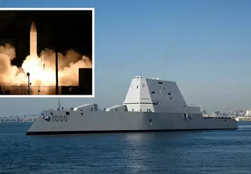 Die USS Zumwalt, Amerikas modernster Zerstörer, ...