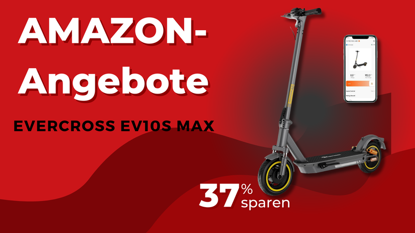 EVERCROSS EV10S MAX E-Scooter – Spektakuläre 330€ Ersparnis bei Amazon!