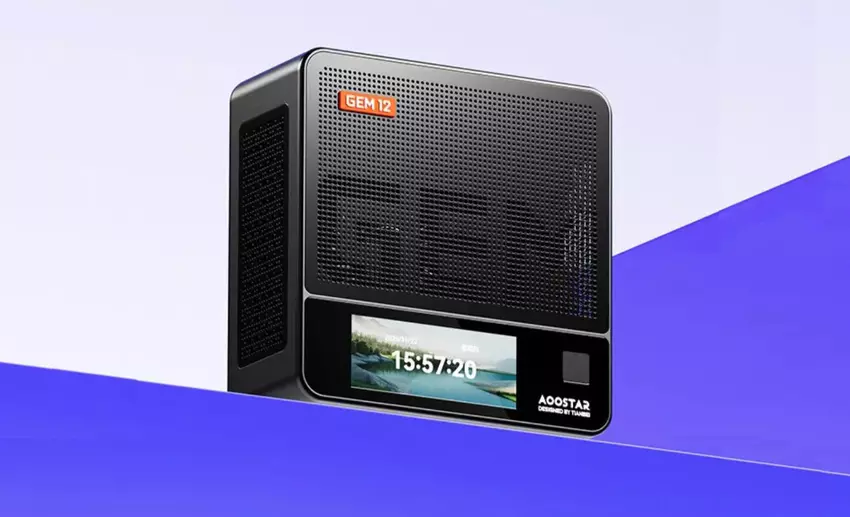 AOOSTAR GEM12 Pro enthüllt: ein Gaming-Mini-PC mit eingebautem Bildschirm, Fingerabdruck-Scanner und mehr