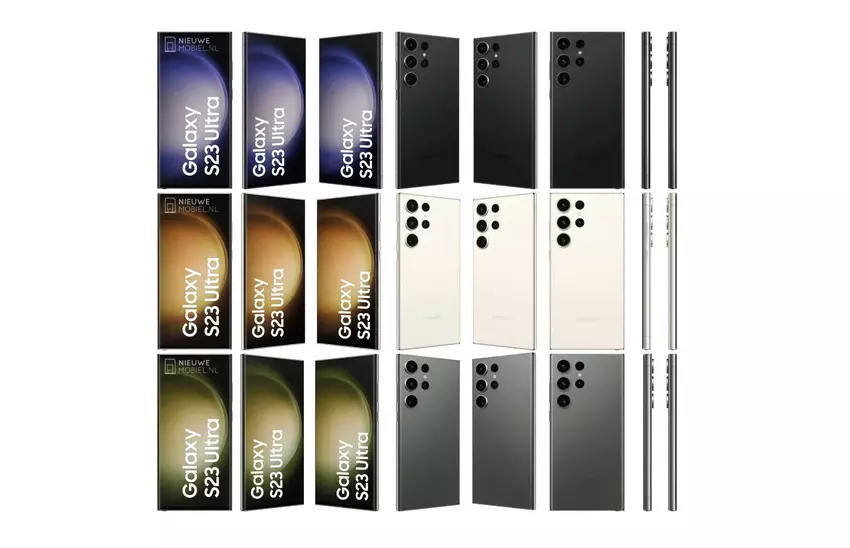 Minimale Änderungen: Samsung Galaxy S23 Ultra erschien auf den offiziellen Renderings
